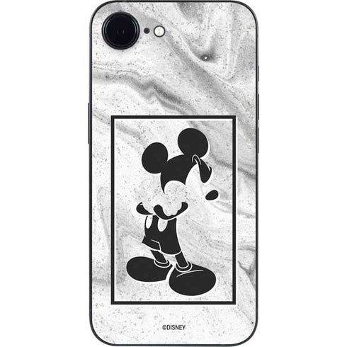 Disney Mickey Mouse Shape on Marble iPhone 16e Skin